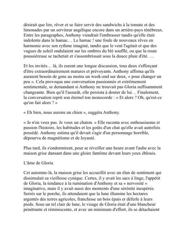 La Belle et la Damnée - F. Scott Fitzgerald (The Beautiful and Damned - Francais) - Image 2