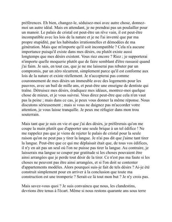 Notes du métro - Fyodor Dostoevsky (Notes from Underground - Francais) - Image 2