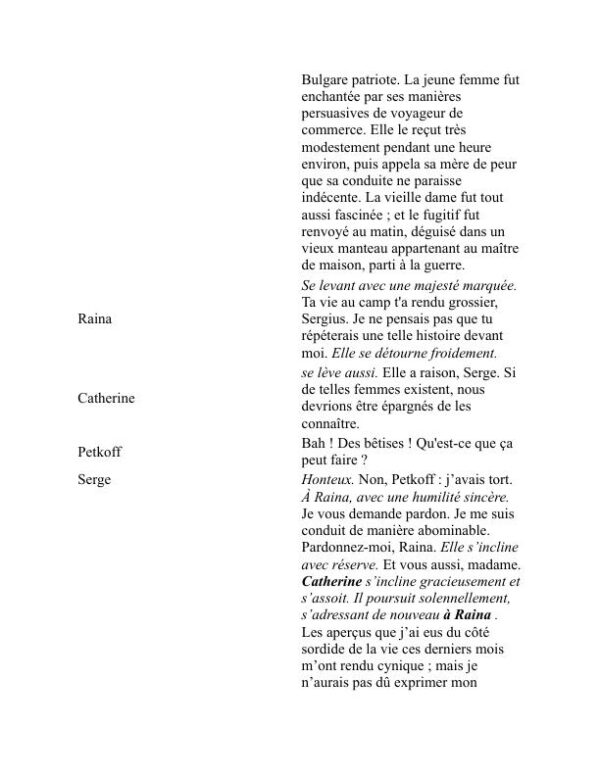 Les armes et l'homme - George Bernard Shaw (Arms and the Man - Francais) - Image 2