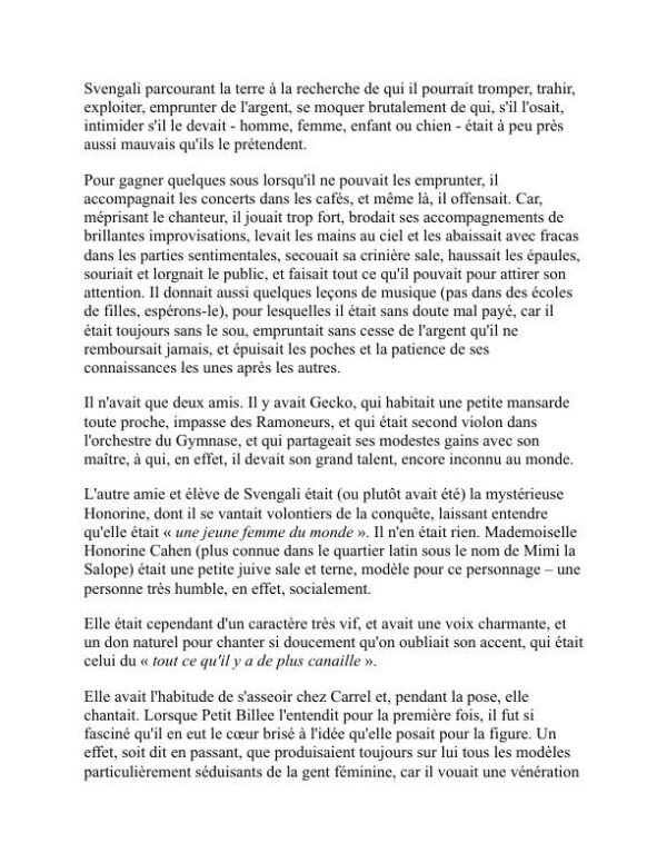Feutre - George du Maurier (Trilby - Francais) - Image 2