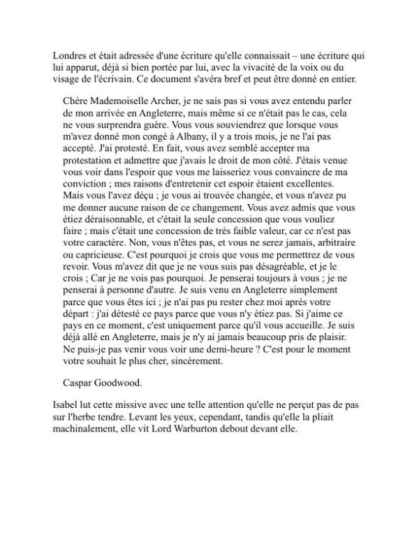 Le portrait d'une dame - Henry James (The Portrait of a Lady - Francais) - Image 2