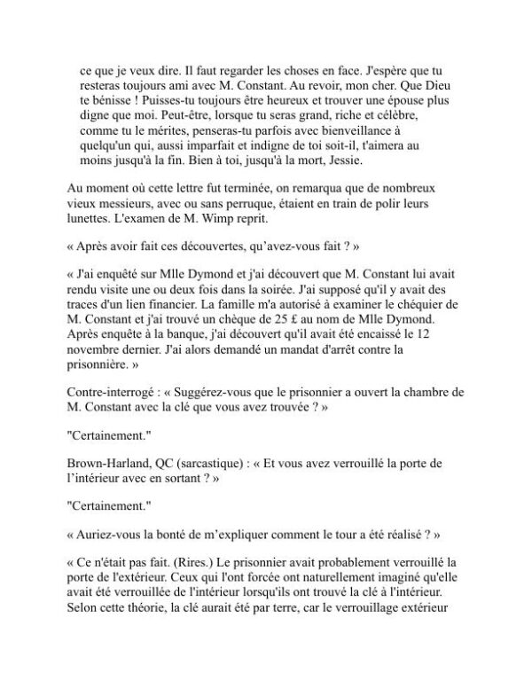 Le mystère du grand arc - Israel Zangwill (The Big Bow Mystery - Francais) - Image 2