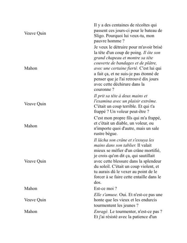 Le Playboy du monde occidental - J. M. Synge (The Playboy of the Western World - Francais) - Image 2