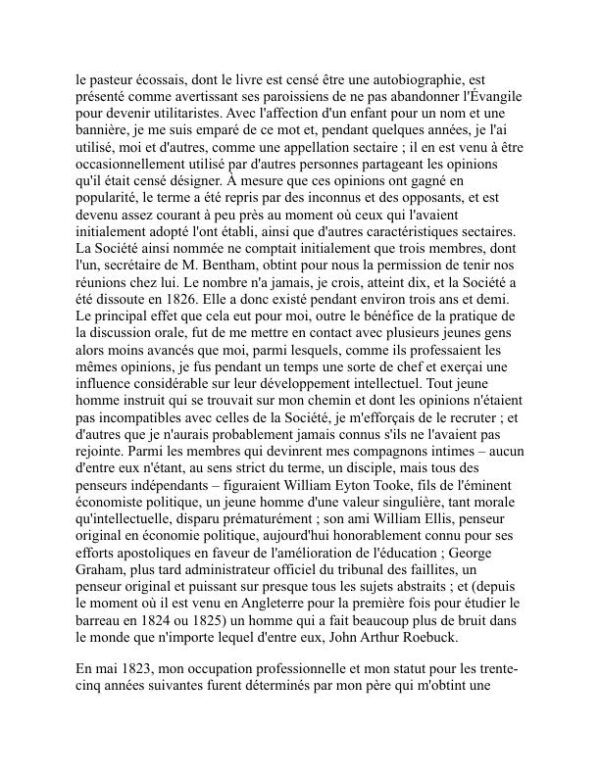 L'autobiographie de John Stuart Mill - John Stuart Mill (The Autobiography of John Stuart Mill - Francais) - Image 2