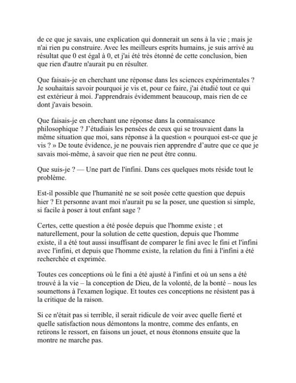 Une confession - Leo Tolstoy (A Confession - Francais) - Image 2