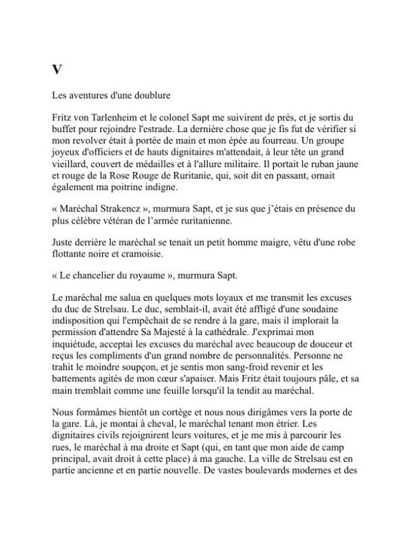 Le prisonnier de Zenda - Anthony Hope (The Prisoner of Zenda - Francais) - Image 2