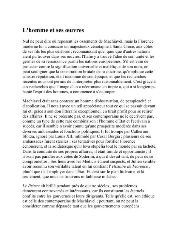 Le Prince - Niccolò Machiavelli (The Prince - Francais) - Image 2