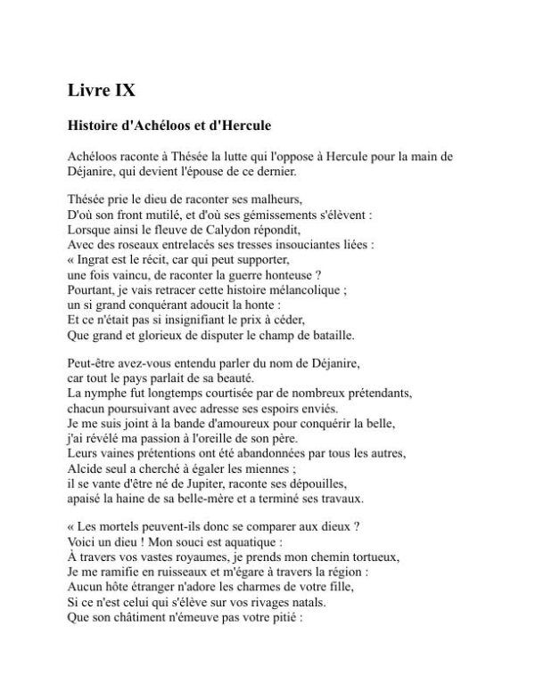 Métamorphoses - Ovid (Metamorphoses - Francais) - Image 2