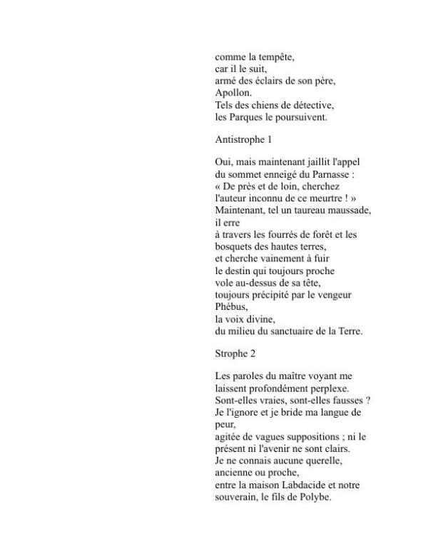 Œdipe roi - Sophocles (Oedipus Rex - Francais) - Image 2