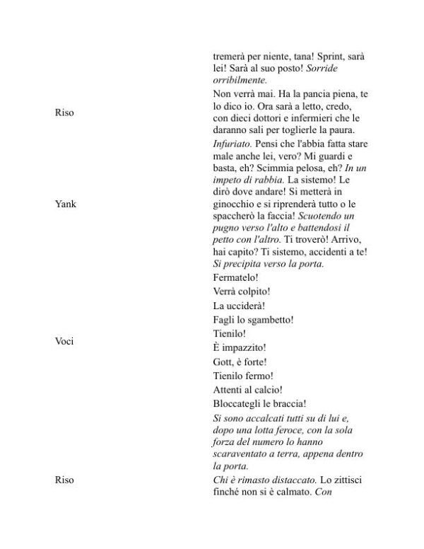 La scimmia pelosa - Eugene O’Neill (The Hairy Ape - Italiano) - Image 2
