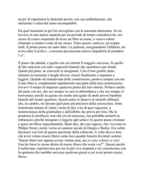 Narrazione della vita di Frederick Douglass - Frederick Douglass (Narrative of the Life of Frederick Douglass - Italiano) - Image 2