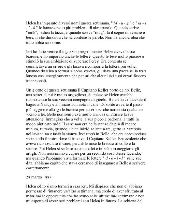 La storia della mia vita - Helen Keller (The Story of My Life - Italiano) - Image 2