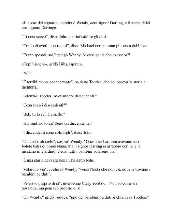 Peter e Wendy - J. M. Barrie (Peter and Wendy - Italiano) - Image 2