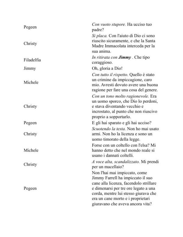 Il playboy del mondo occidentale - J. M. Synge (The Playboy of the Western World - Italiano) - Image 2