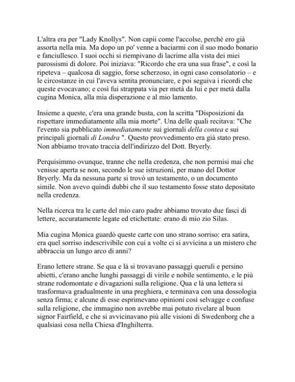 Zio Silas - J. Sheridan Le Fanu (Uncle Silas - Italiano) - Image 2