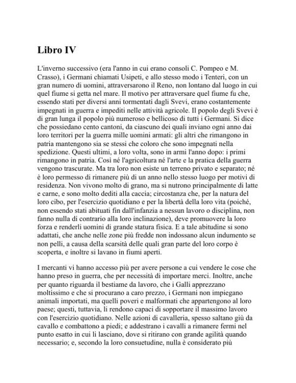 Commentari sulla guerra gallica - Julius Caesar (Commentaries on the Gallic War - Italiano) - Image 2