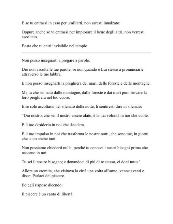 Il Profeta - Khalil Gibran (The Prophet - Italiano) - Image 2