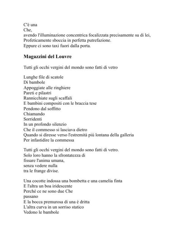 Poesia - Mina Loy (Poetry - Italiano) - Image 2