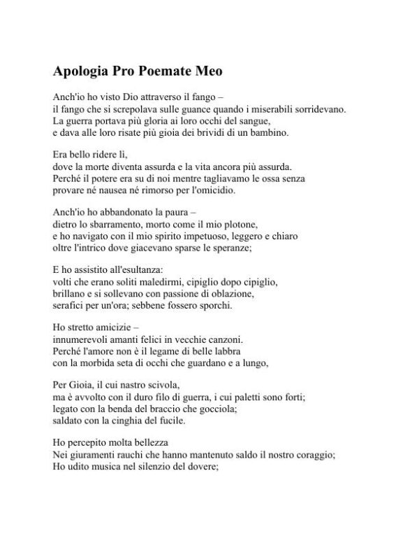 Poesia - Wilfred Owen (Poetry - Italiano) - Image 2