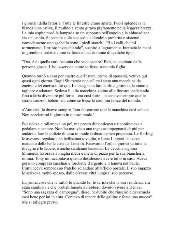 La mia Antonia - Willa Cather (My Ántonia - Italiano) - Image 2