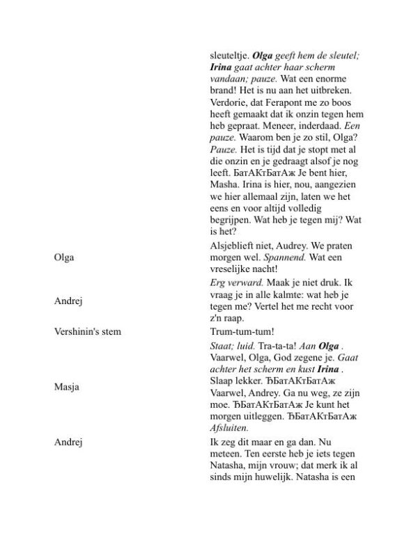 Drie zussen - Anton Chekhov (Three Sisters - Nederlands) - Image 2