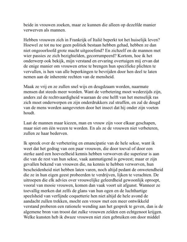 Een verdediging van de rechten van de vrouw - Mary Wollstonecraft (A Vindication of the Rights of Woman - Nederlands) - Image 2