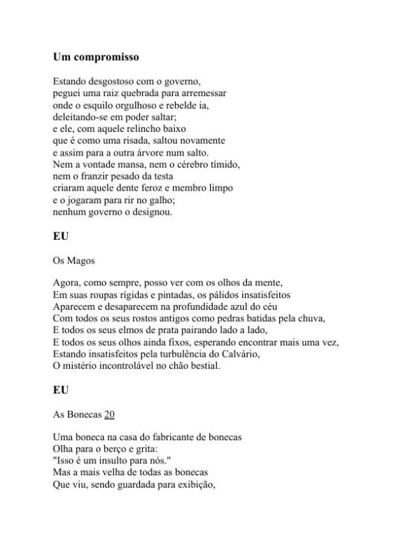 Poesia - W. B. Yeats (Poetry - Portugues) - Image 2