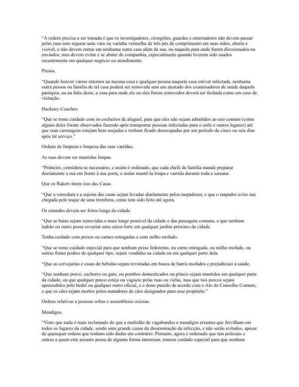 Um Diário do Ano da Peste - Daniel Defoe (A Journal of the Plague Year - Portugues) - Image 2