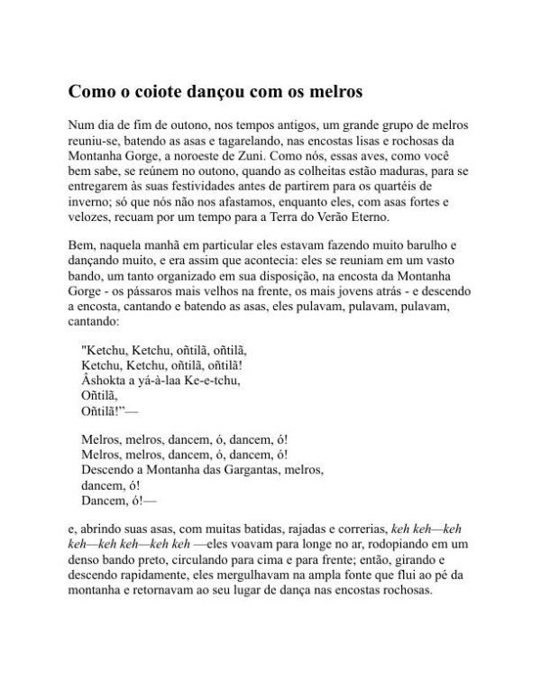 Contos populares Zuni - Frank Hamilton Cushing (Zuni Folktales - Portugues) - Image 2