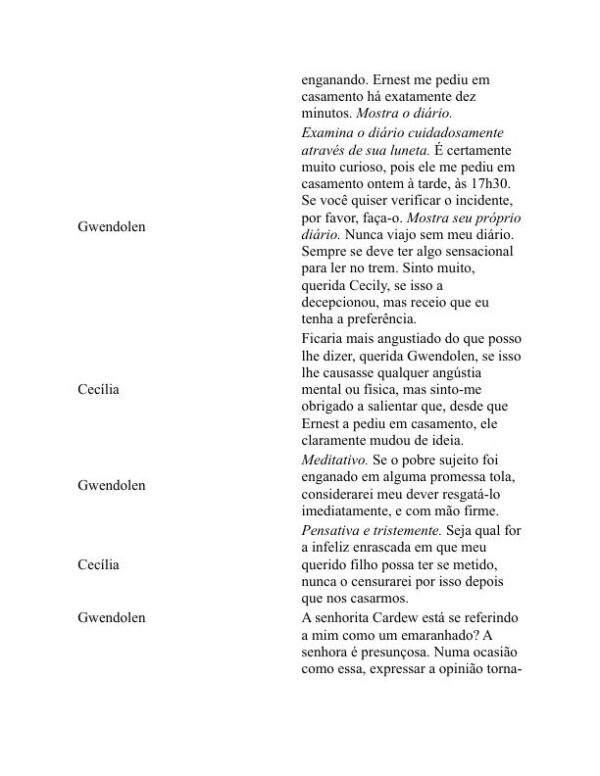 importância de ser sincero - Oscar Wilde (The Importance of Being Earnest - Portugues) - Image 2